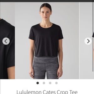 Lululemon cates tee black